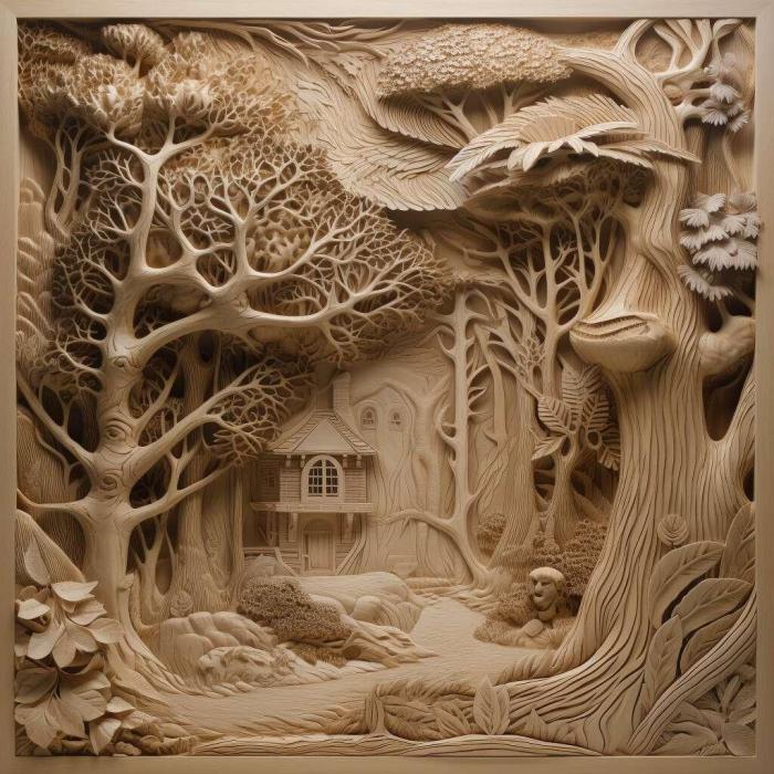 نموذج ثلاثي الأبعاد لآلة CNC 3D Art 